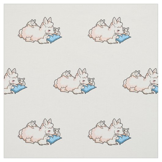 Mutter Llama Stoff (Muster)