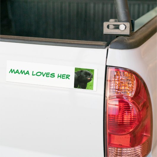 MUTTER LOVES HER PUGS AUTOAUFKLEBER (Auf Lkw)