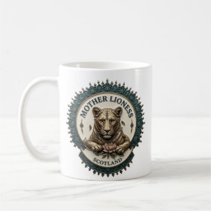 Mutter Löwin. Schottland Kaffeetasse