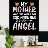 Mutter macht meine Mutter einen Engel Poster (Heimbüro)