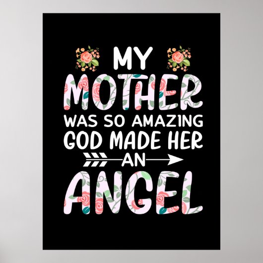 Mutter macht meine Mutter einen Engel Poster (Vorne)
