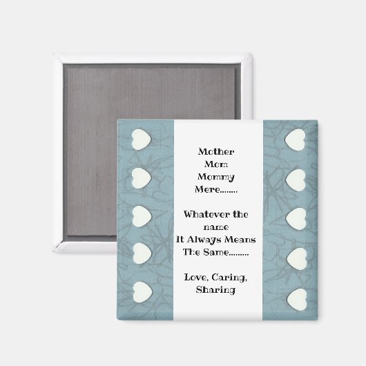 Mutter Magnet (Vorderseite/Rückseite)