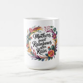 Mütter malen Regenbögen nach dem Regen Kaffeetasse (Mittel)
