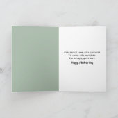 Mutter Mallard mit Duckling zn Karte (Innenseite)