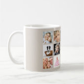 Mutter Mama Fotocollage beige taupe Kaffeetasse (Links)
