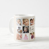 Mutter Mama Fotocollage Elfenbein Creme Kaffeetasse (Vorderseite Links)