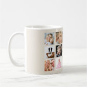 Mutter Mama Fotocollage Elfenbein Creme Kaffeetasse (Links)