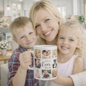Mutter Mama Fotocollage Elfenbein Creme Kaffeetasse