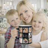Mutter Mama Fotocollage schwarz weiß Kaffeetasse