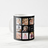Mutter Mama Fotocollage schwarz weiß Kaffeetasse (Vorderseite Links)