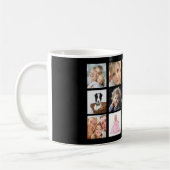Mutter Mama Fotocollage schwarz weiß Kaffeetasse (Links)