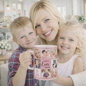 Mutter Mama Fotocollage staubrosa Pink Kaffeetasse