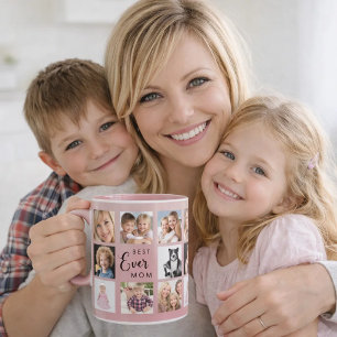 Mutter Mama Fotocollage staubrosa Pink Tasse