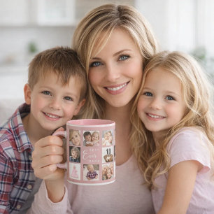 Mutter Mama Fotocollage staubrosa rosa Tasse