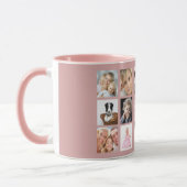 Mutter Mama Fotocollage staubrosa rosa Tasse (Links)