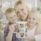 Mutter Mama Fotocollage weiß schwarz Kaffeetasse
