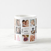 Mutter Mama Fotocollage weiß schwarz Kaffeetasse (Mittel)