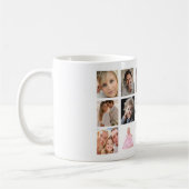 Mutter Mama Fotocollage weiß schwarz Kaffeetasse (Links)