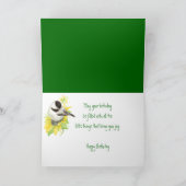 Mutter, Mama, Geburtstag, Sonnenblume, Vogel Karte (Innenseite)