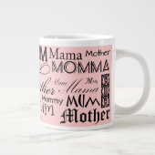 Mutter Mama Mum Mama Jumbo Tasse (Rechts)