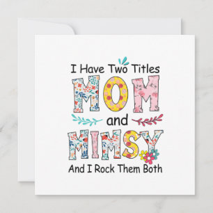 Mutter Mama und Mimsy Floral Geburtstag Einladung