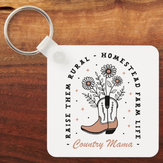 Mutter Mama züchtet sie auf dem Lande Schlüsselanhänger (Vorderseite)