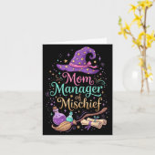 Mutter Managerin des Unfugs Muttertag Lustig Fraue Karte (Gelbe Blume)