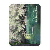 Mutter Manatee mit Kalb Blue Springs personalisier Magnet (Vertikal)