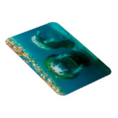 Mutter-Manati mit ihrem Kalb in Crystal River Magnet (Rechte Seite)