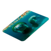 Mutter-Manati mit ihrem Kalb in Crystal River Magnet (Linke Seite)