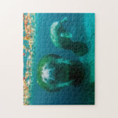 Mutter-Manati mit ihrem Kalb in Crystal River Puzzle (Vertikal)