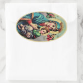Mutter-Maria-Aufkleber Ovaler Aufkleber (Tasche)