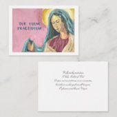 Mutter-Maria-Gebetskarte Mitteilungskarte (Vorne/Hinten)