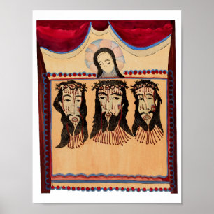 Mutter Maria Jesus Christus Thorn Kronenkunst Male Poster