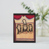 Mutter Maria Jesus Christus Thorn Kronenkunst Male Postkarte (Stehend Vorderseite)