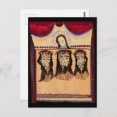 Mutter Maria Jesus Christus Thorn Kronenkunst Male Postkarte (Vorne/Hinten)