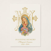 Mutter Maria Katholische Beerdigung Gedenkkarte - (Vorderseite)