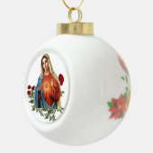 Mutter-Maria-Ornament Keramik Kugel-Ornament (Rechts)