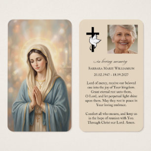 Mutter-Maria-Personalisierte Trauerkarte