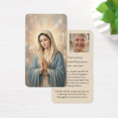 Mutter-Maria-Personalisierte Trauerkarte (Schreibtisch)