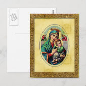Mutter Maria Postkarte (Vorne/Hinten)