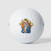 Mutter Maria Religiös Katholisch Christlicher Glau Golfball (Vorderseite)