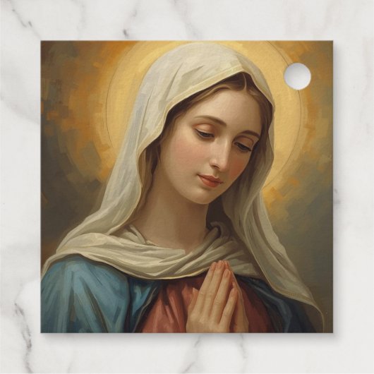 Mutter Maria - Religiöse Anlässe Geschenkanhänger (Rückseite)