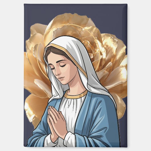 Mutter Maria Religiöser Katholischer Christlicher Magnet (Vorderseite)