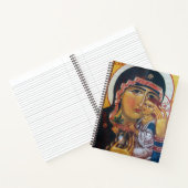 Mutter Maria und Jesus Art Notizblock (Innenseite)