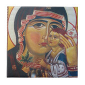 Mutter Maria und Jesus Kunst Fliese (Vorderseite)