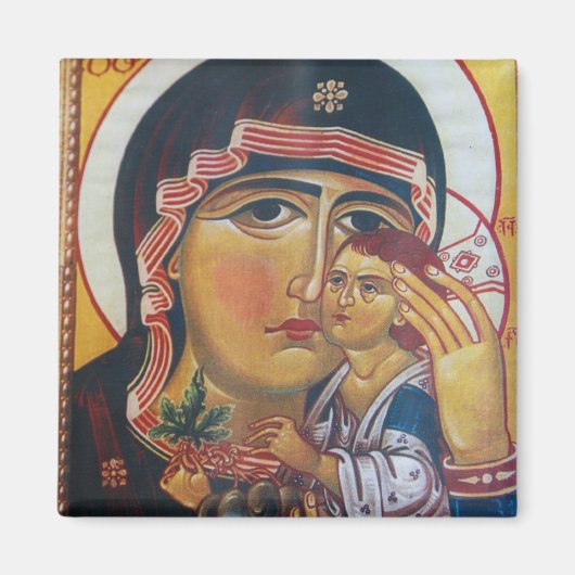 Mutter Maria und Jesus Kunst Magnet (Vorne)