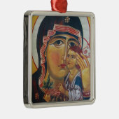 Mutter Maria und Jesus Kunst Ornament Aus Metall (Rechts)