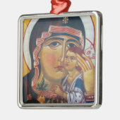 Mutter Maria und Jesus Kunst Ornament Aus Metall (Links)