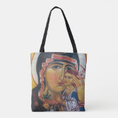 Mutter Maria und Jesus Kunst Tasche (Rückseite)